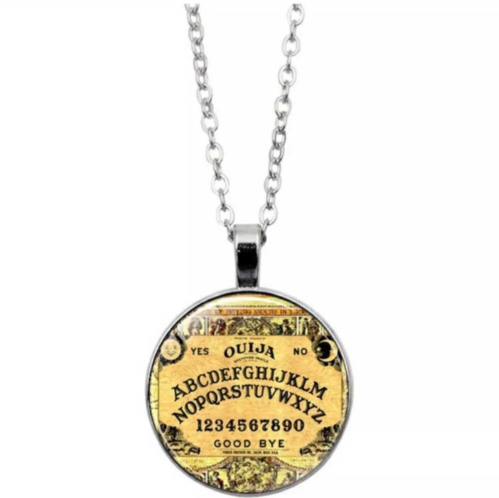 Glass Ouija board necklace